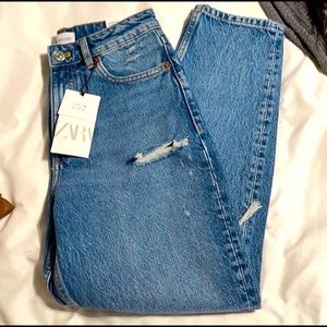 Zara classic mom fit hi-rise ankle length